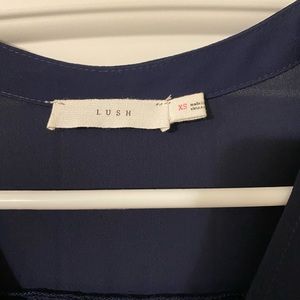 Nordstrom Navy Faux-Wrap Dress